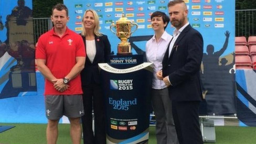 The Webb Ellis Trophy comes to Cardiff