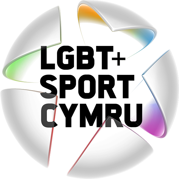 LGBT+ Sport Cymru Logo. This is also a link to the homepage.